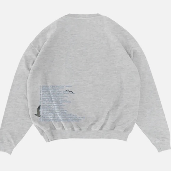 NWT Spotify Fans First Heather Gray 1989 (Taylor's Version) Crewneck - Picture 3 of 4